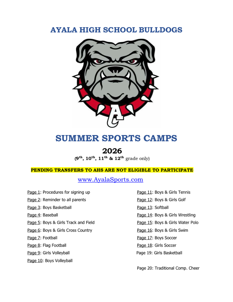 Summer Sport Camp