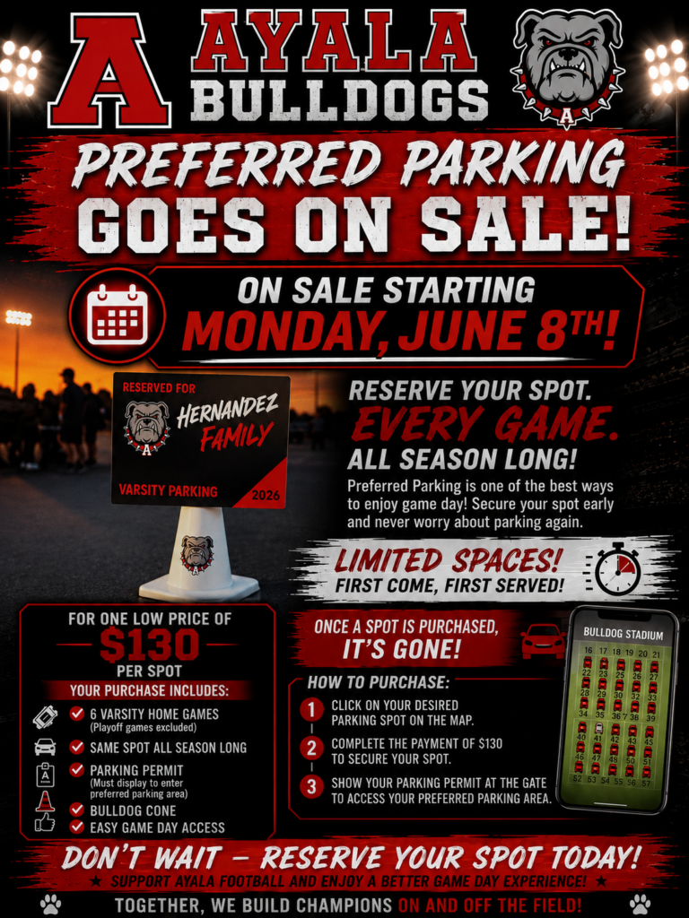 Preferred Parking ON SALE MONDAY JUNE 8TH